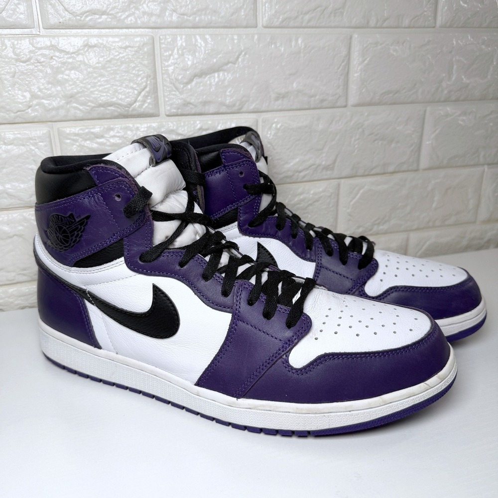 Nike Air Jordan 1 Retro High OG Court Purple 2.0 (555088-500) Size 14 Pre-Owned